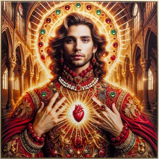 Tavla Muse Halo Man, 100x100cm – bild-1.