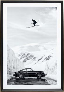 Paveikslas su rėmu Ski Stunt 86x126cm – paveikslėlis-1.