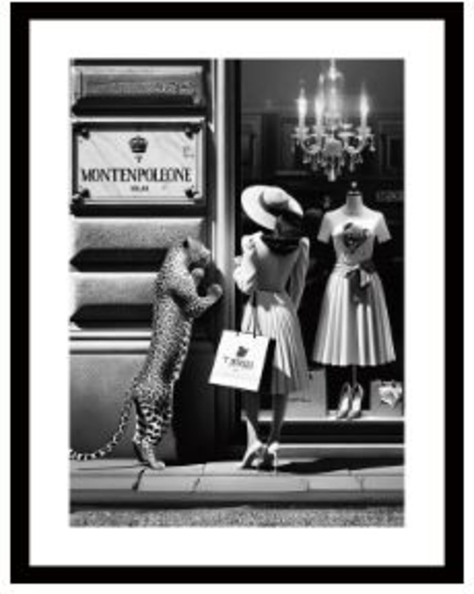 Obraz w ramie Window Shopping 80x120cm – obraz-1