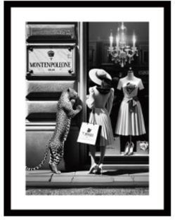 Obraz w ramie Window Shopping 80x120cm – obraz-1