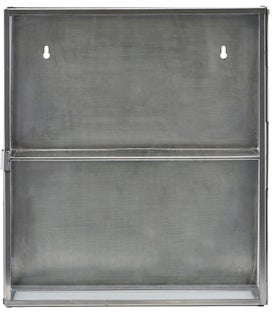 Gablota wisząca Glass 35x40 cm stalowa szklana – obraz-1