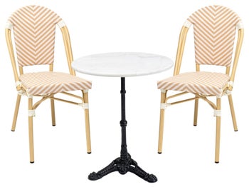 Zestaw ogrodowy French Bistro kremowy (3/part) – obraz-1