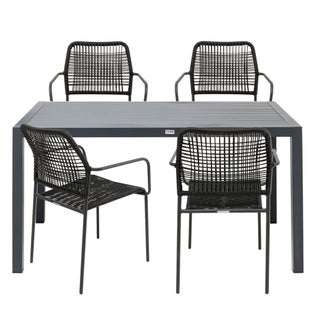 Lauko baldų komplektas Madagaskar Black 5-ių dalių – paveikslėlis-1.