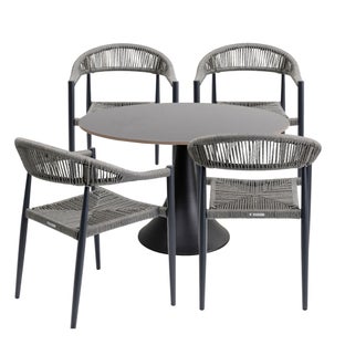 Baštenski nameštaj Palma Possibilita Ø120cm Grey 5/Set – slika-1.