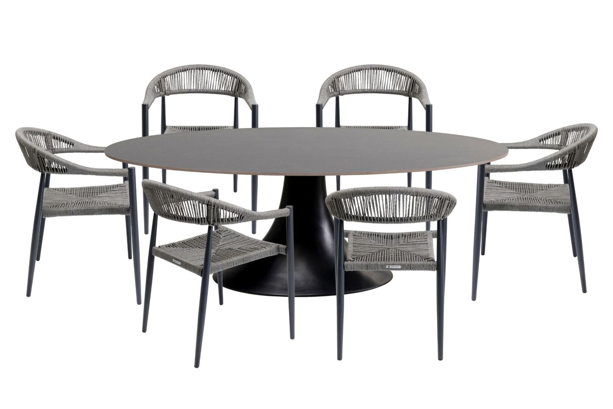 Lauko baldų komplektas Palma Possibilita 220cm Grey 7-ių dalių – paveikslėlis-1.