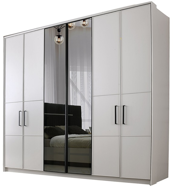 Гардероб 6 врати ASHLYNN – изображение-1