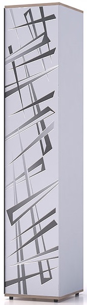 Гардероб еднокрил Brooklyn мод.28 - с принт – изображение-1