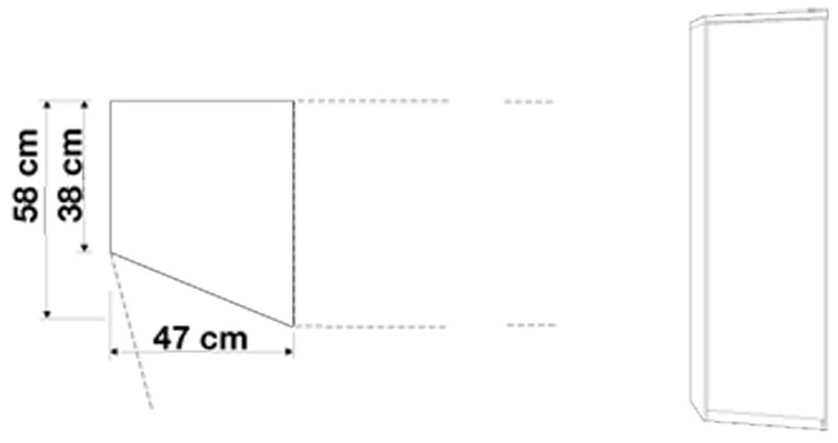 Гардероб със скосение LUXOR 727743 – изображение-1