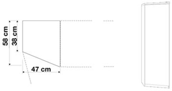 Гардероб със скосение LUXOR 727743 – изображение-1