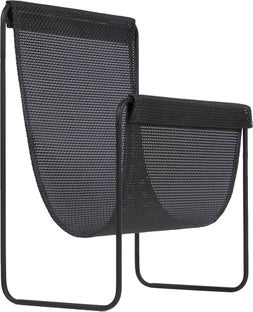 Gazetnik metalowy czarny 35x45 cm – obraz-1