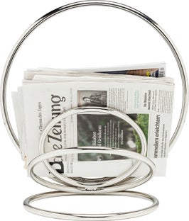 Gazetnik Circles 41x43 cm srebrny – grafika-1.