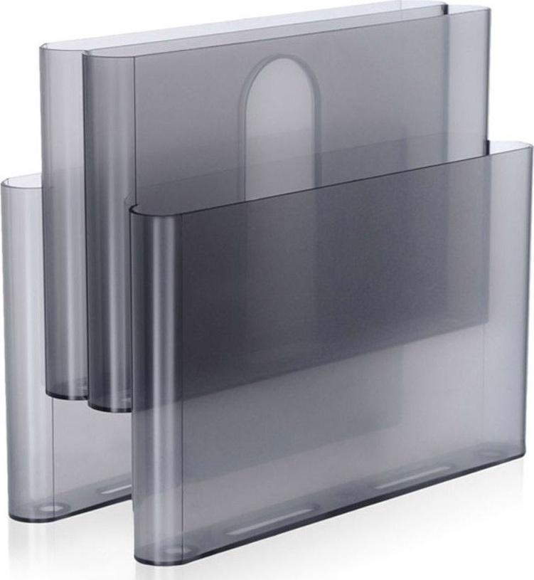 Gazetnik Pockets transparentny przydymiony Outlet – obraz-1