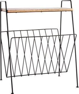 Gazetnik Rack Wood 36x47 cm czarny – obraz-1