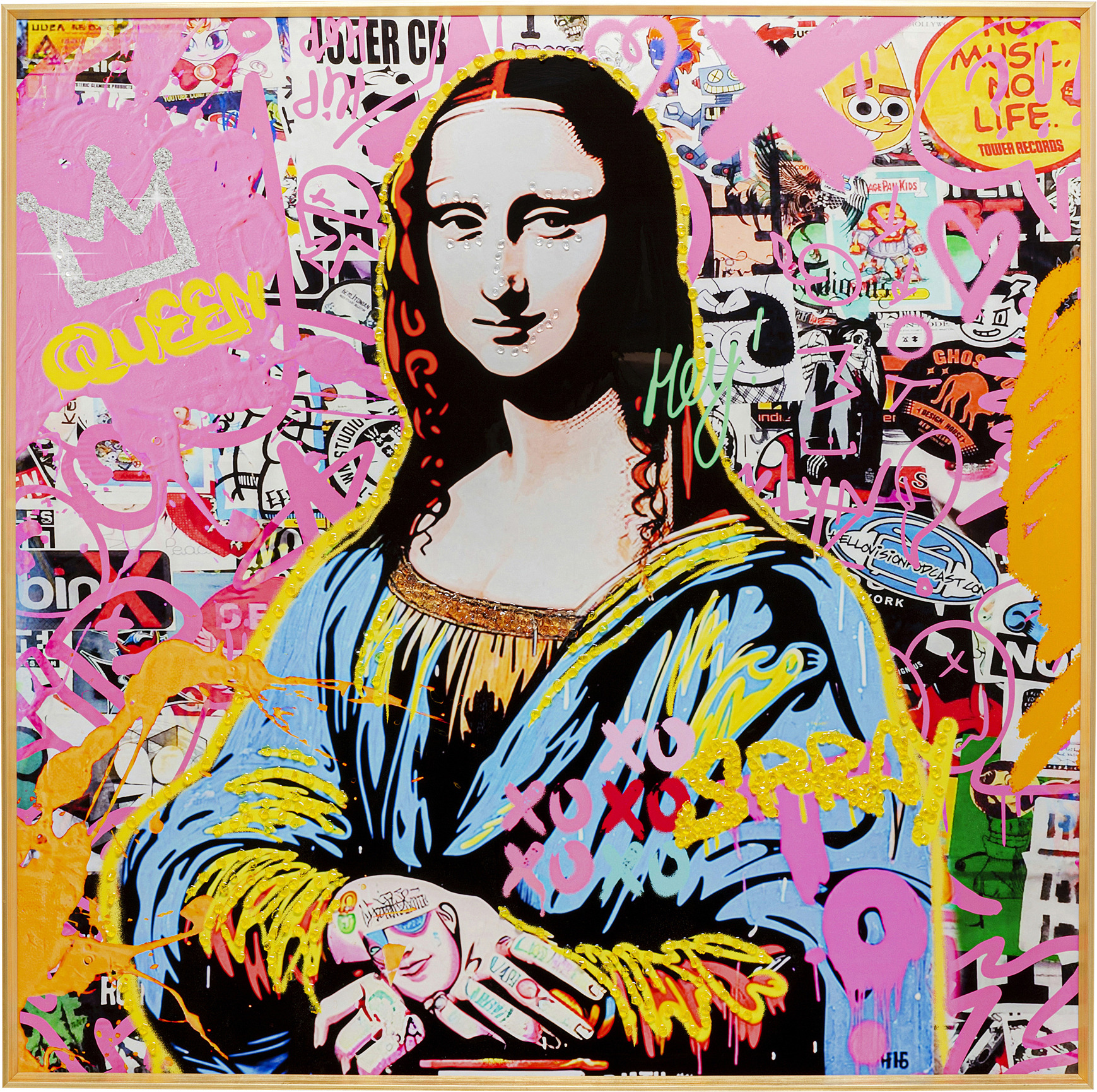 Slika sa ramom La Viva Woman 100x100cm – slika-1.