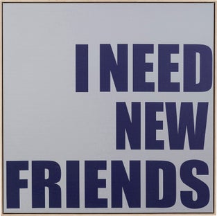 Bilde med Ramme New Friends 80x80 cm – bilde-1.