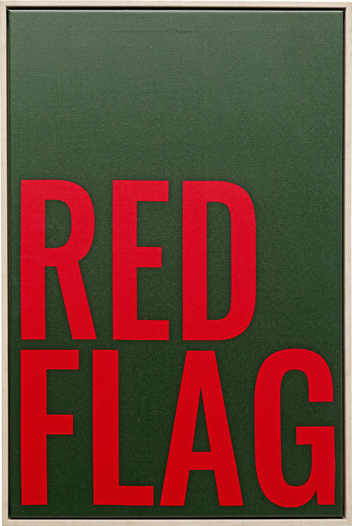 Quadro con cornice Red Flag 40x60cm – immagine-1.