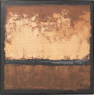 Slika sa ramom Silence Brown 120x120cm – slika-1.