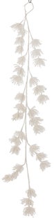 Girlanda z tworzywa sztucznego biała 153 cm – obraz-1