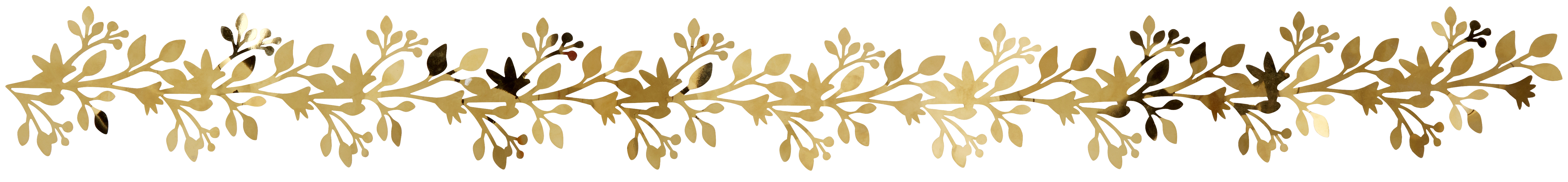 Girlanda metalowa złota wisząca 80 cm – obraz-1