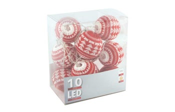 Гирлянд с коледни топки LED – изображение-1