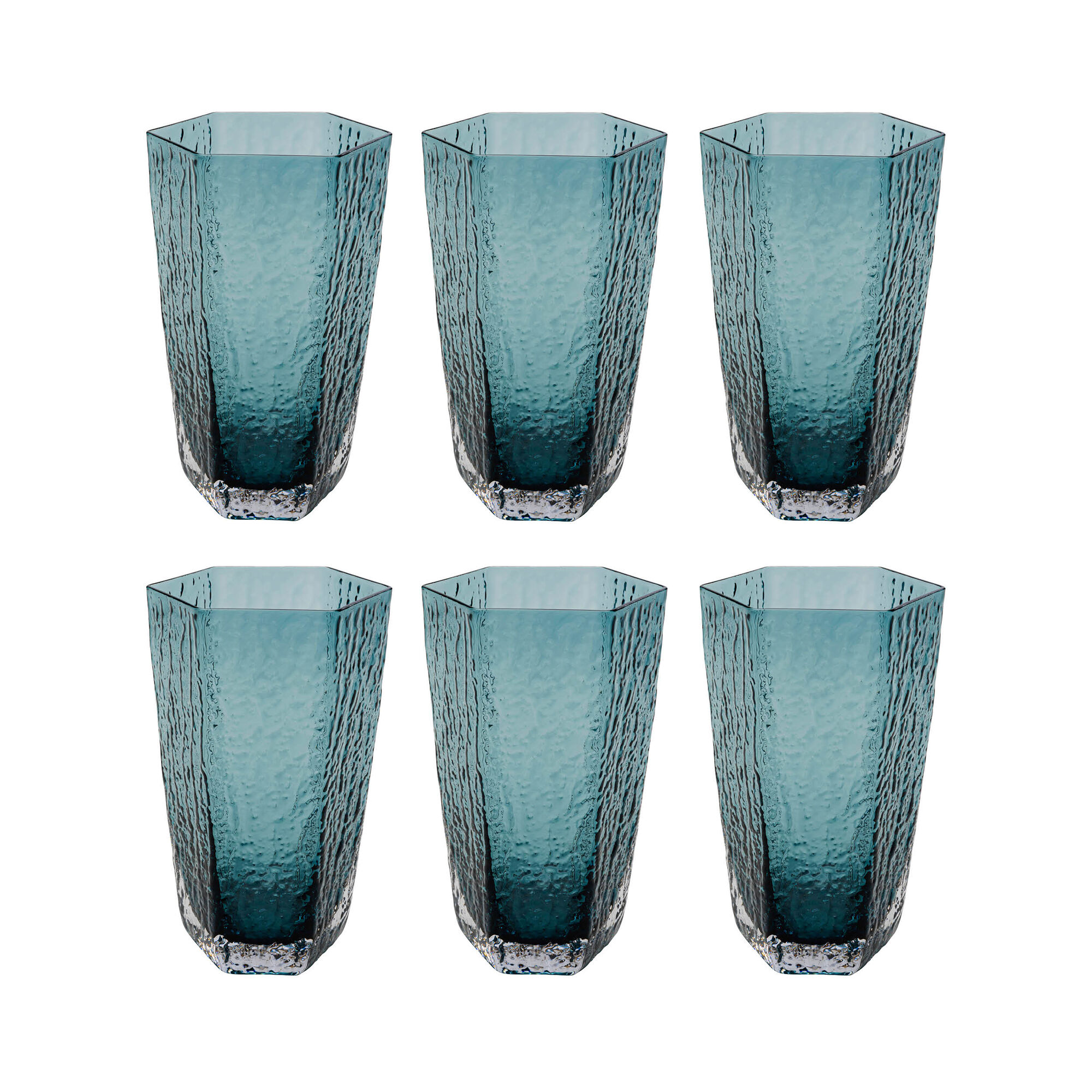 Glas Cascata – Blå (6-pack) – bild-1.