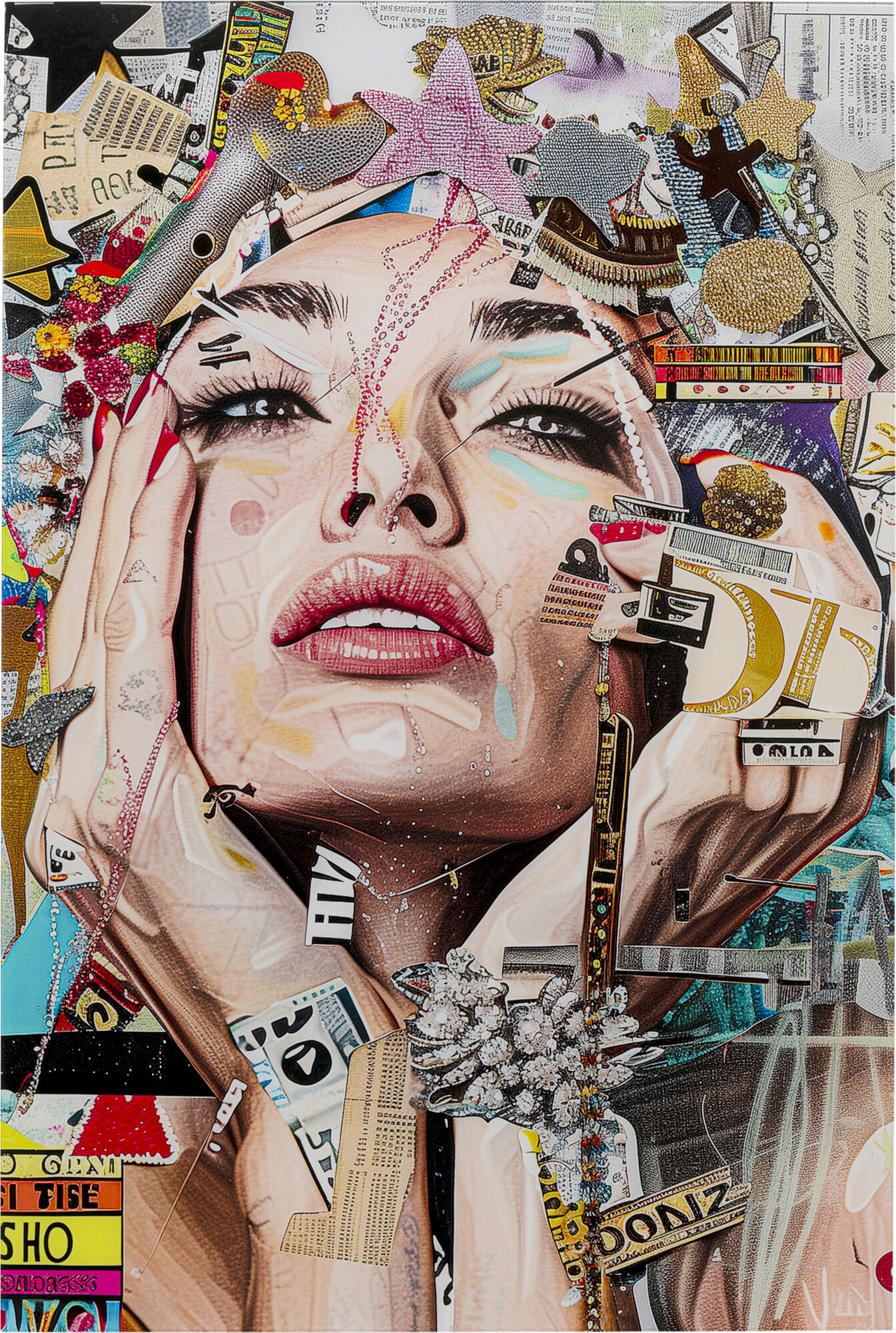 Obraz szklany Artsy Portrait Front 80x120cm – grafika-1.