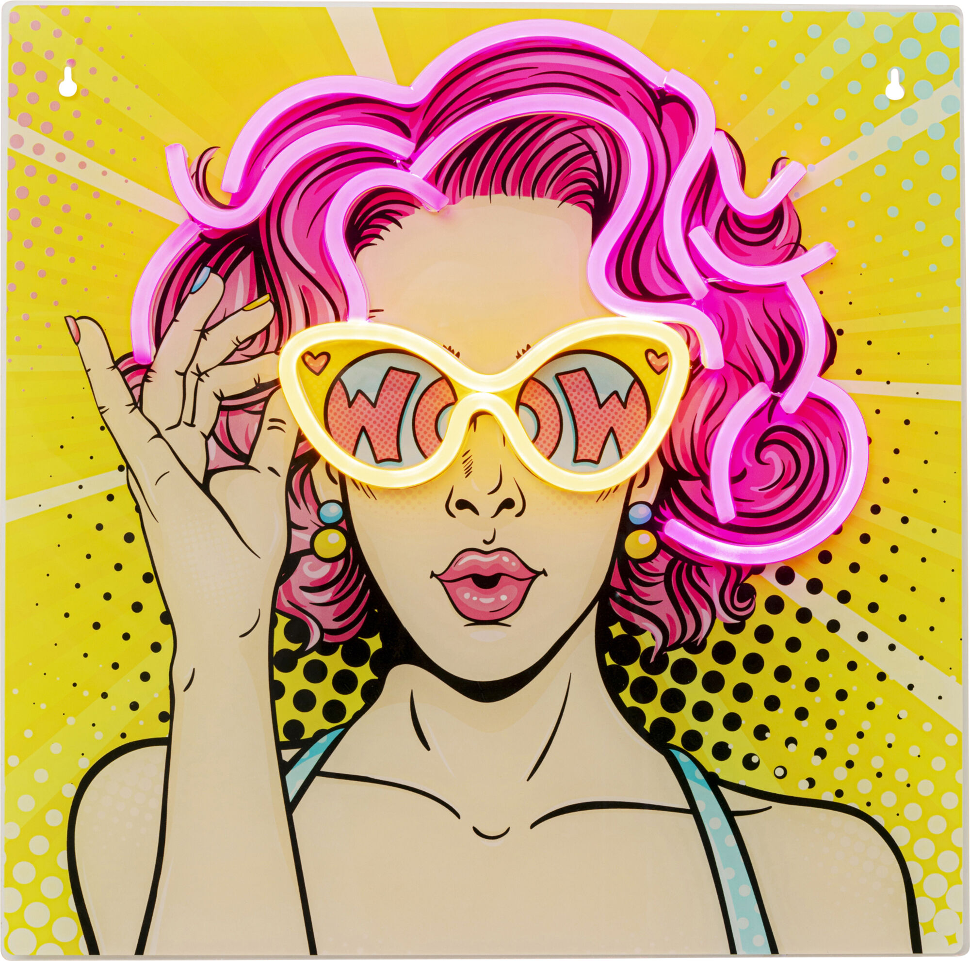 Obraz Szklany Beauty LED 39x39cm – grafika-1.