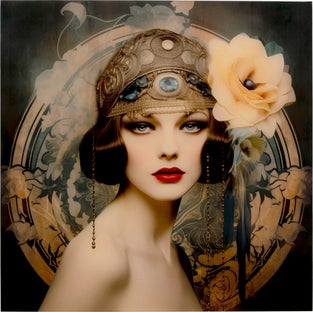 Slika na staklu Muse Art Nouveau 100x100cm – slika-1.