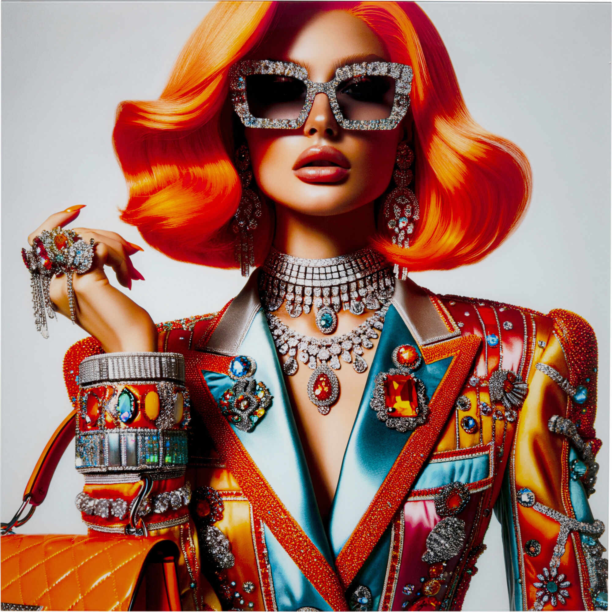 Cuadro cristal Muse Posh 100x100cm – Imagen-1.