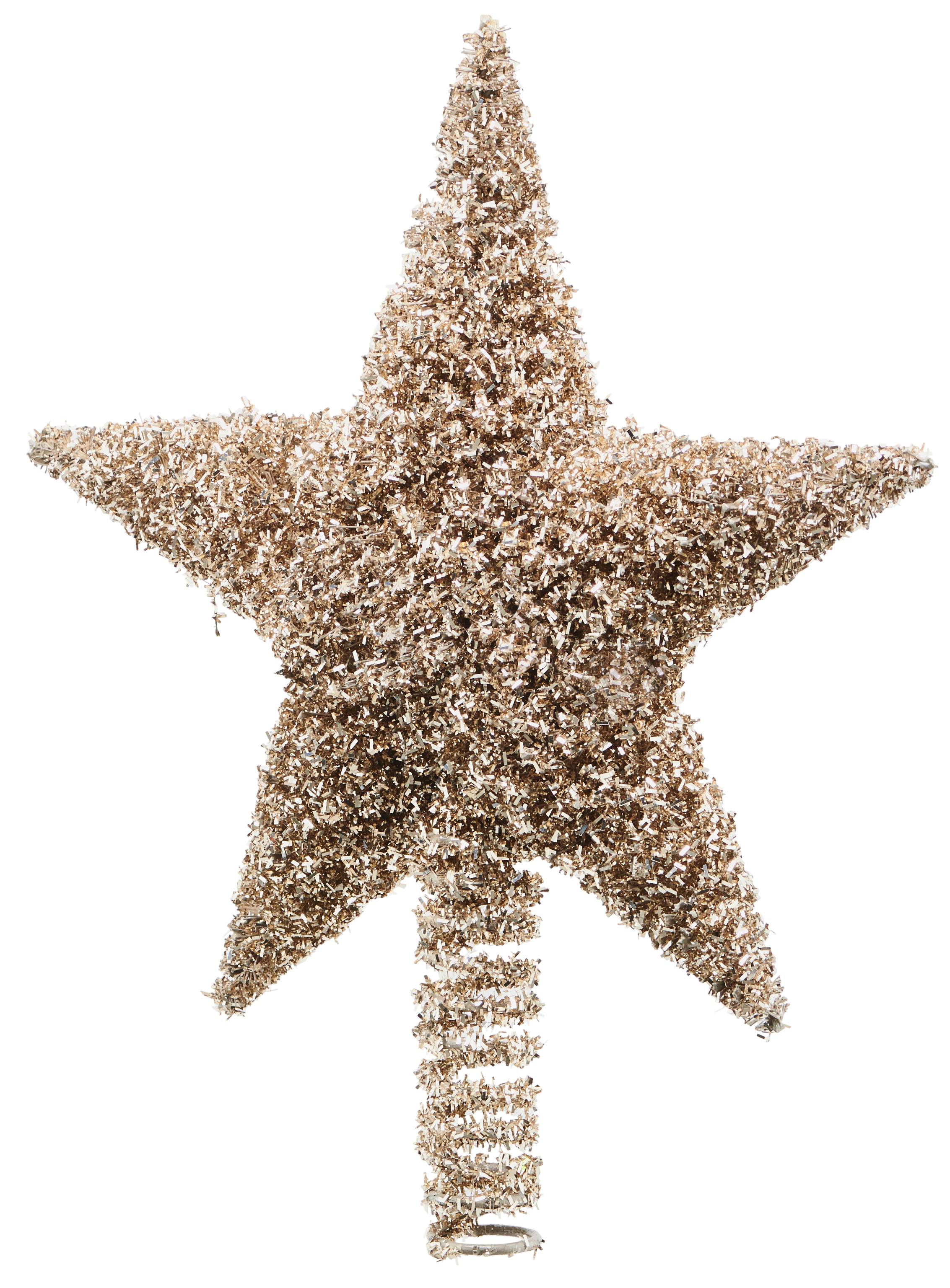 Gwiazda na choinkę Joy 26 cm złota – obraz-1