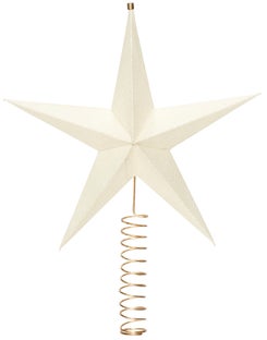 Gwiazda na choinkę Star 25x30 cm biało-złota – obraz-1