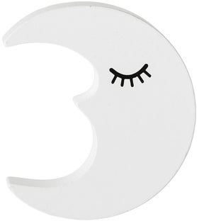 Haczyk w formie księżyca biały 7x8 cm – obraz-1