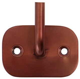 Haczyk ze stali nierdzewnej 6x4 cm - brązowy mosiężny – obraz-1