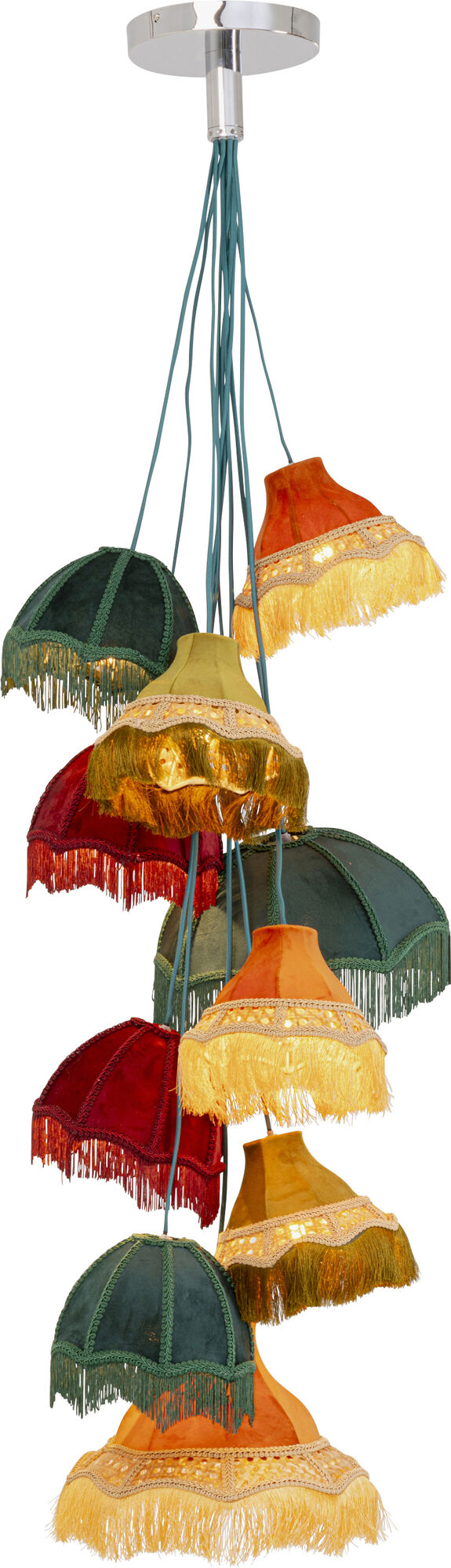 Pendel Saloon Fringes - Taklampa 10 Skärmar – bild-1.