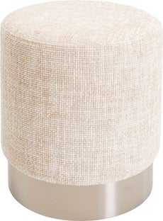 Taburete Berry High Plateado Beige Ø39cm – Imagen-1.