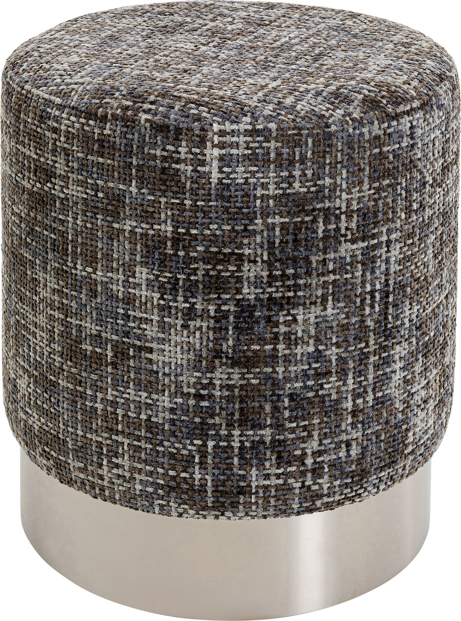 Pufa Cherry Dining Silber ciemnoszara Ø39cm – grafika-1.