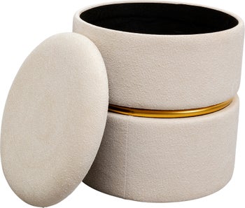 Rumba Tároló Forgó Puff Ø40cm – kép-1.