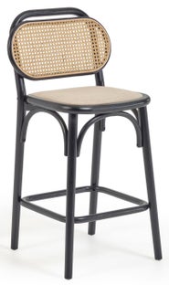 Hoker drewniany czarny nogi drewniane czarne 97cm – obraz-1