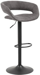 Hoker metalowy szary noga metalowa czarna 104 cm – obraz-1
