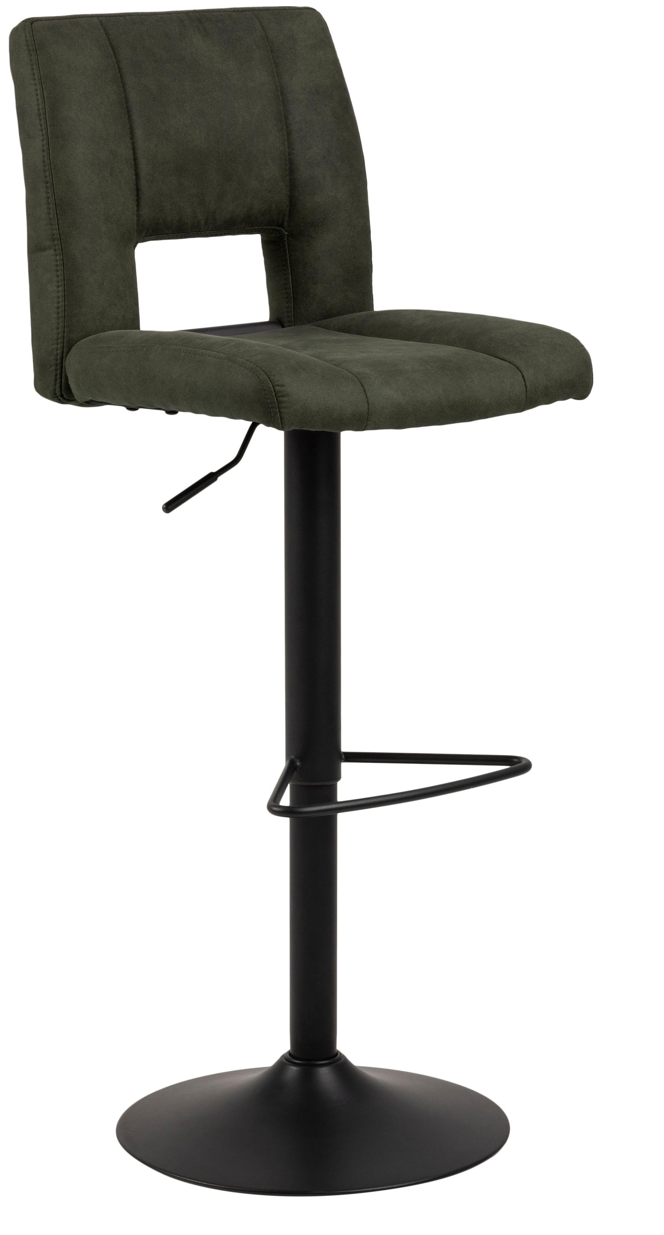 Hoker metalowy zielony noga metalowa czarna 115cm – obraz-1