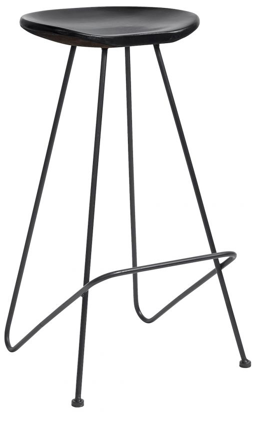 Hoker metalowy czarny 71 cm – obraz-1