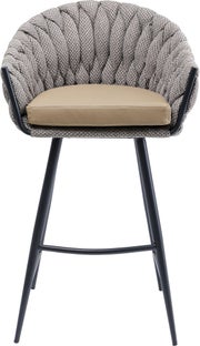 Hoker brązowy nogi metalowe czarne 103cm – obraz-1