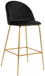 Hoker czarny nogi metalowe złote 108cm – grafika-1.