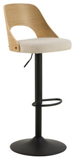 Hoker Lucy tkanina Apia beż 453 i matowy fornir dębowy WB lakierowany – grafika-1.