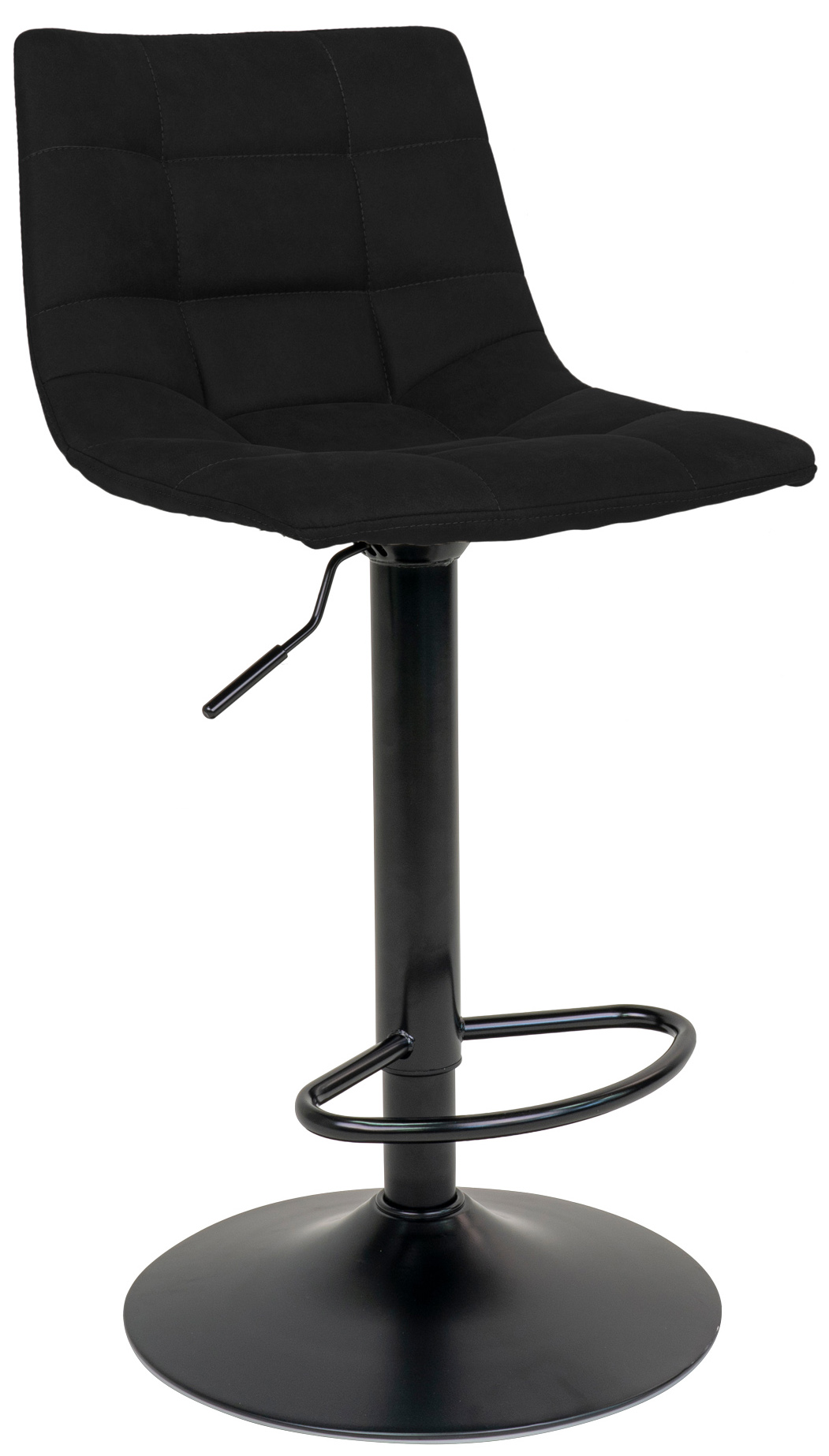 Hoker czarny noga metalowa czarna 63 cm – grafika-1.