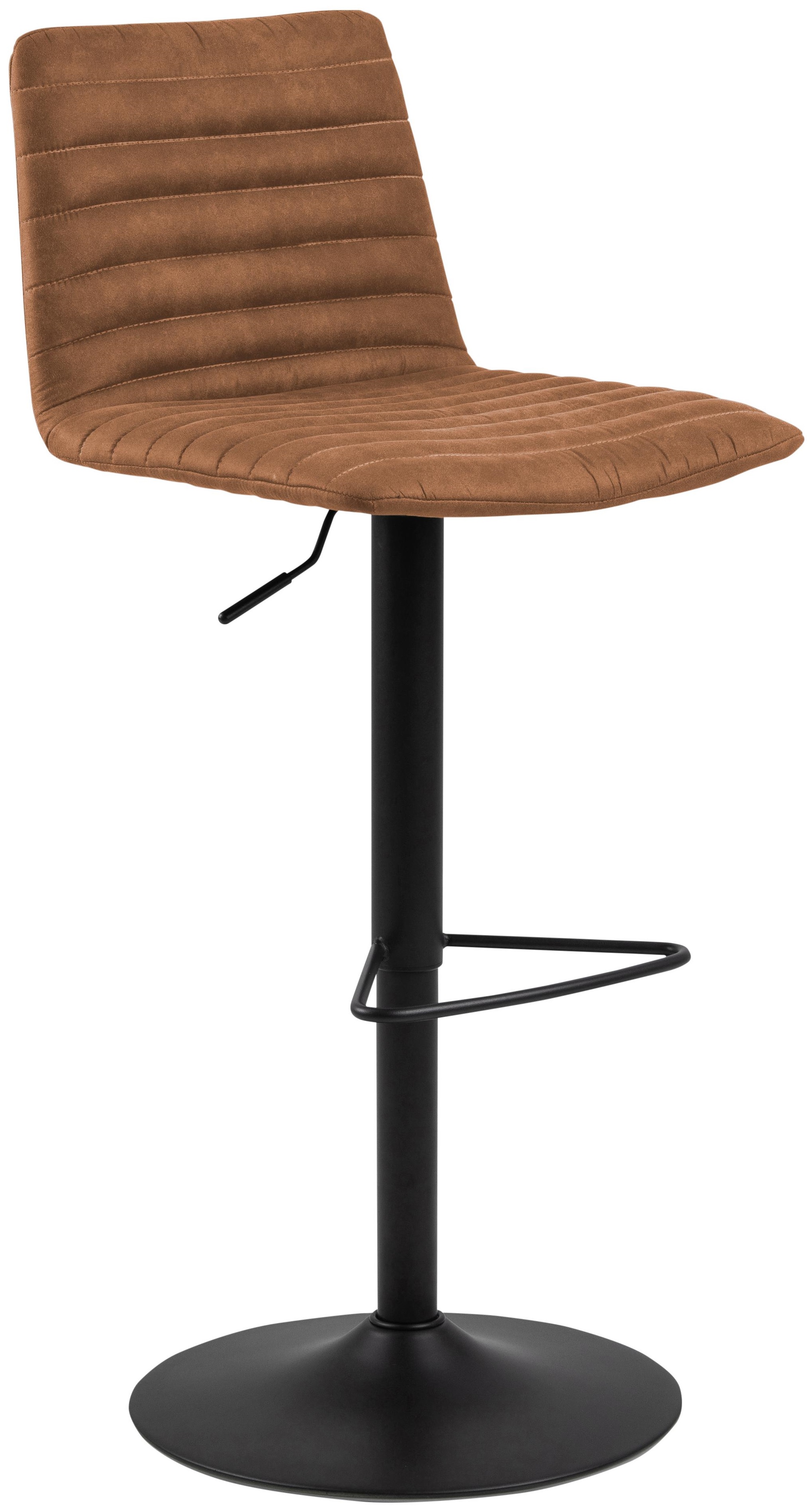 Hoker brązowy noga metalowa czarna 82 cm – obraz-1