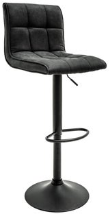 Hoker obrotowy szary z czarną nóżką tkanina 60 cm – grafika-1.