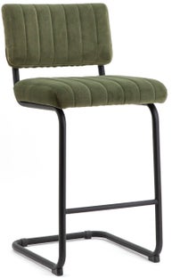 Hoker welurowy z przeszyciami 45 x 93 cm zielony – obraz-1