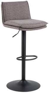 Hoker regulowany jasnoszary  - podstawa metalowa czarna 44x107 cm – obraz-1