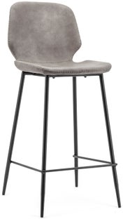 Hoker szary nogi metalowe czarne 104cm – obraz-1